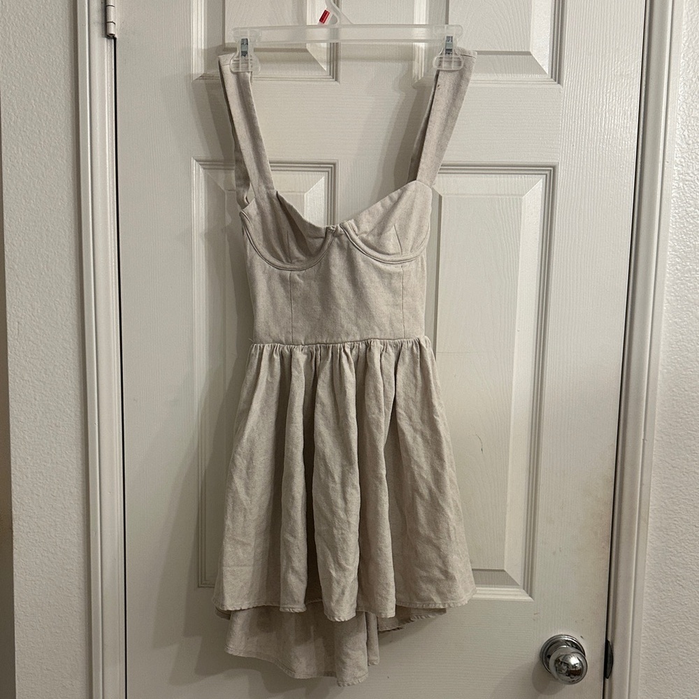 Meshki Cream Mini Dress